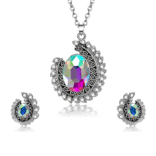 Popular Color Diamond Multi-faceted Alloy Diamond Jewelry