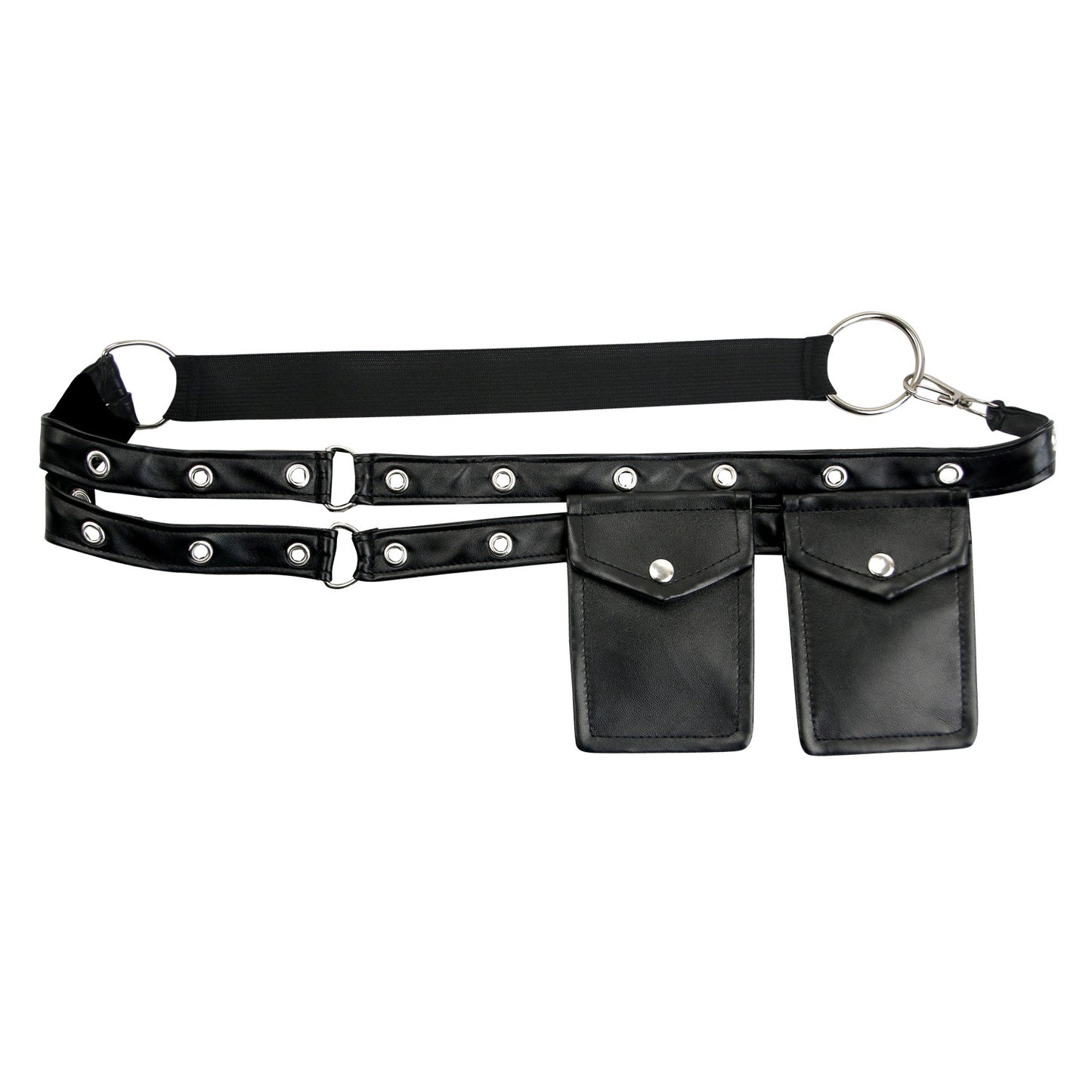 A Maramalive™ Waist Pocket Belt Corset Steampunk Costume Accessory with two metal buckles.