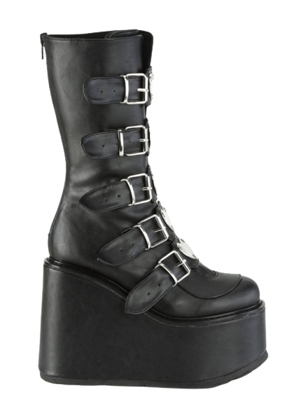 Super High Heel Platform Boots | Mid-Calf Plus Size