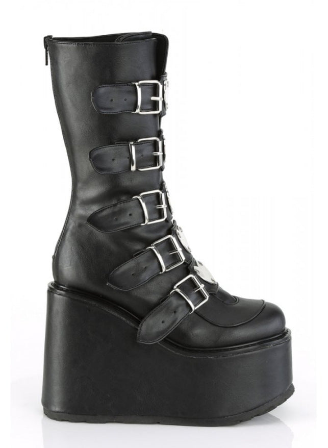 Super High Heel Platform Boots | Mid-Calf Plus Size