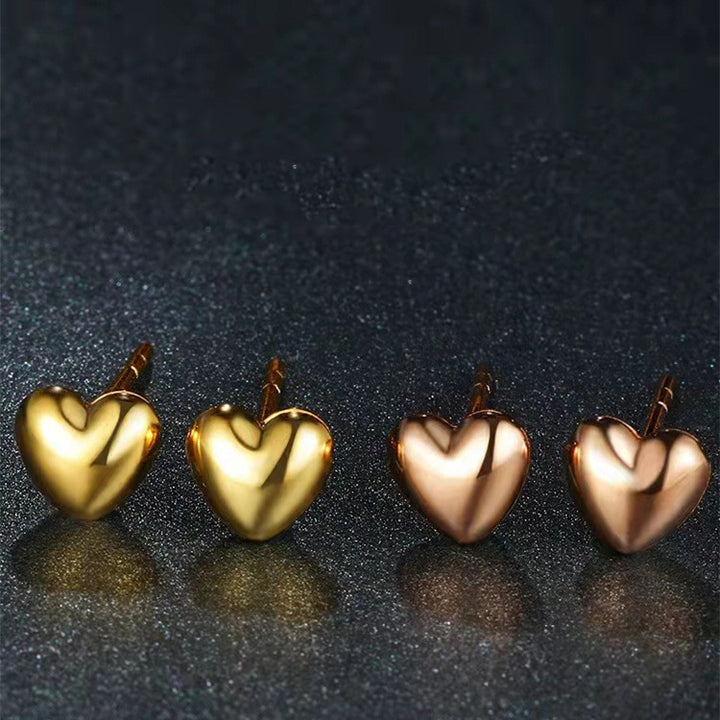 Four Gold Minimalist Ear Wires earrings in gold, silver and rose gold by Maramalive™.