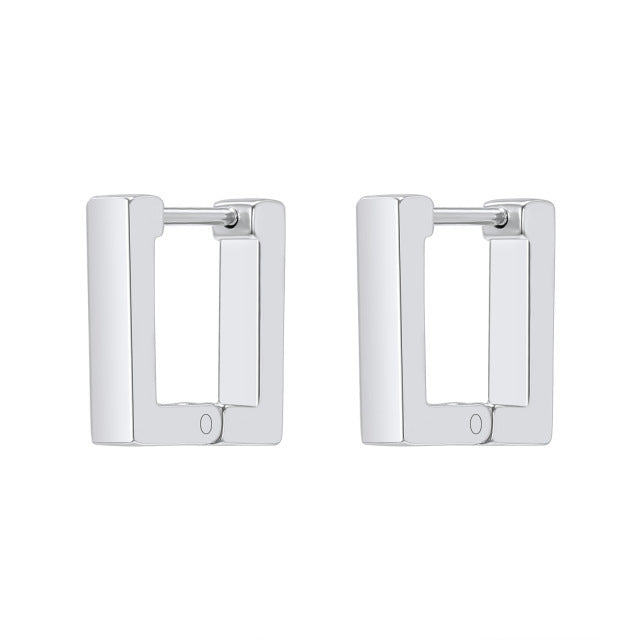 A pair of Maramalive™ Geometric Minimalist Earrings on a white background.