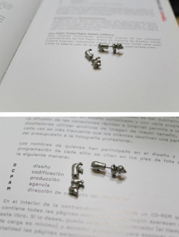 Maramalive™ Punk Jewelry 3D Dachshund Dog Earrings (1 Pair).