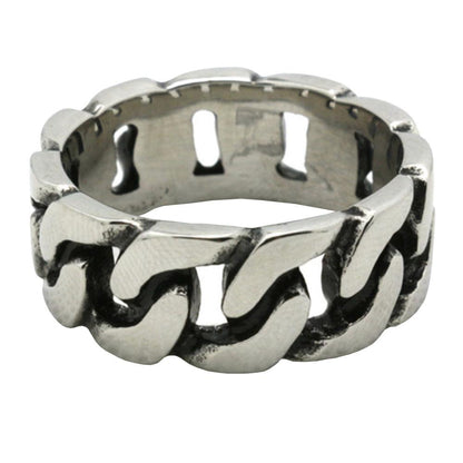 A Unique Punk Chain Ring with a chain link design, made by Maramalive™.
