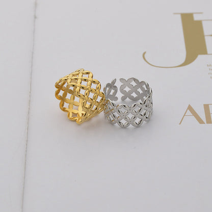 A variety of Maramalive™ Gold Adjustable Cocktail Rings on a white background.