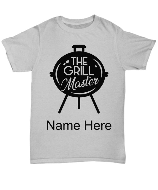 The Maramalive™ grill master personalized father's day gift t-shirt.