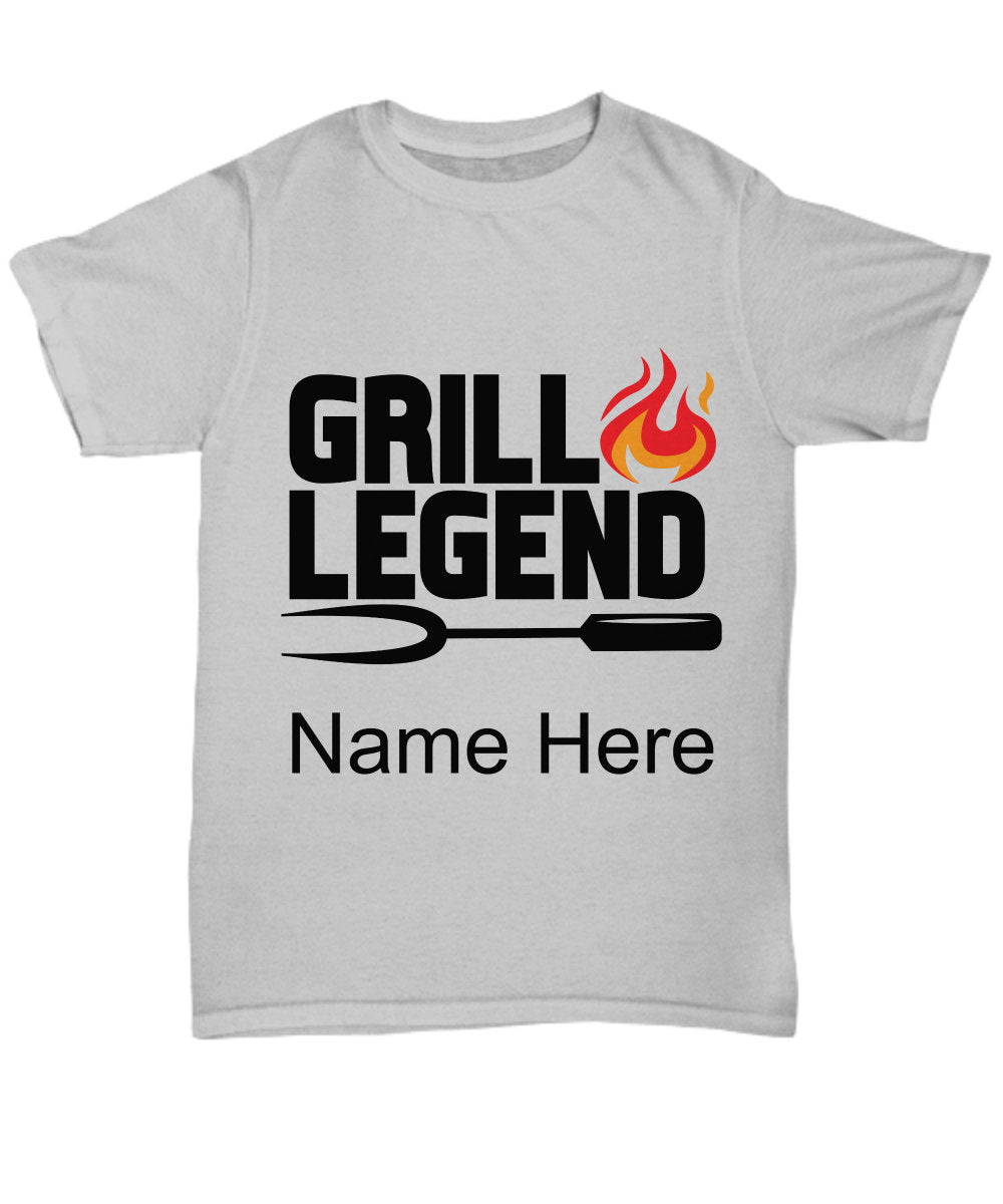 Maramalive™ Grill legend personalized father's day gift t-shirt.